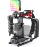 Stabilisateur de camra pour smartphone, poigne portable support vido avec eclairage rgb et microphone, ...