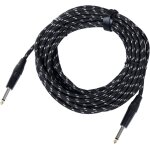 Stage inst - 10t cble instrument 10m (jack 6, 3 mm, gaine textile, cble guitare, embouts plaqus or, ...