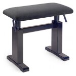 Stagg pbh 780 - banquette hydraulique palissandre mat pour piano pelote velours noir