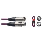 Stagg smc6 cpp - câble microphone xlr - 6 mètres violet Stagg smc6 cpp - câble microphone xlr - 6 mètres violet