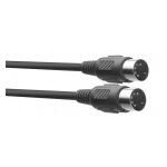 Stagg smd2 e - c�ble midi, din / din (m / m), 2 m, connecteurs en plastique