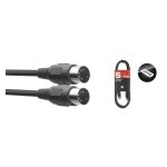 Stagg smd3 e - c�ble midi, din / din (m / m), 3 m, connecteurs en plastique