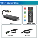 Standard u3mini - d�codeur de t�l�vision num�rique dvb, dvb t2, dvb c, hevc, tuner tv, ueng, u3mini, ...