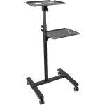 Startech. com table vidoprojecteur et ordinateur portable - support projecteur robuste (2 etagres; ...