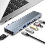 , station d'accueil 12 en 1 avec hdmi 4k, vga, 3 * usb 2. 0, usb3. 0, usb c data, pd3. 0, port ethernet ...