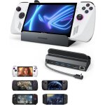 Station d'accueil 6 en 1 (hyper - grip, hdmi 2. 1, 4k @ 120 hz) pour asus rog ally x / steam deck oled ...