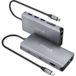 Station d'accueil a04 - tc dk46 usb c (type c) vers hdmi 4k, vga, ethernet rj45 gigabit, 3 usb 3. 0, ...