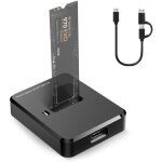 Station d'accueil pour disque dur, station d'accueil m. 2 dual protocole nvme et sata, port usb 3. 1 ...
