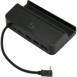Station d'accueil, hub 5 en 1 pour console de jeu steam deck station d'accueil avec lumires rvb interface ...
