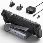 Station d'accueil m. 2 6 - en - 1 compatible avec steam deck avec ensemble chargeur adaptateur secteur ...