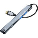 Station d'accueil multifonction 5 en 1 usb c m�le vers double usb 2. 0 trrs 3, 5 mm audio tf / sd lecteur ...