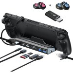 Station d'accueil pour steam deck 6 en 1 avec hdmi 1. 4, 2 ports usb 3. 0, 1000 mbps, usb - c 100 w pd, ...