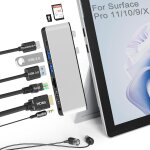 Station d'accueil surface pro 11 10 9 avec hdmi 4k, usb - c thunderbolt 4 (vido 8k + 40 gbit / s + pd ...