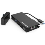 Station d'accueil universelle 2k usb3. 0, double vidéo hdmi / vga avec gigabit ethernet, usb3. 0, lecteur ... Station d'accueil universelle 2k usb3. 0, double vidéo hdmi / vga avec gigabit ethernet, usb3. 0, lecteur ...