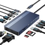 Station d'accueil usb c 2 moniteurs, hub usb - c 14 en 1, station d'accueil pour disques durs avec 2 ... Station d'accueil usb c 2 moniteurs, hub usb - c 14 en 1, station d'accueil pour disques durs avec 2 ...