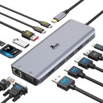 Station d'accueil usb c 4 moniteur docking station 13 en 1 usb c dock avec displayport 8k@30hz, 2 hdmi ... Station d'accueil usb c 4 moniteur docking station 13 en 1 usb c dock avec displayport 8k@30hz, 2 hdmi ...