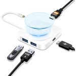Station d'accueil usb c avec charge magnétique sans fil, hub multifonction 5 en 1, 4 k, hdmi 100 w, 2 ... Station d'accueil usb c avec charge magnétique sans fil, hub multifonction 5 en 1, 4 k, hdmi 100 w, 2 ...