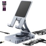 Station d'accueil usb c polyvalente pour ipad, 11 en 1 avec lecteur sd tf 4. 0, hdmi 4k @ 60 hz, rj45, ... Station d'accueil usb c polyvalente pour ipad, 11 en 1 avec lecteur sd tf 4. 0, hdmi 4k @ 60 hz, rj45, ...