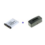 Station de charge avec led + batterie pour olympus fe - 320