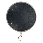 Steel tongue drum 14 pouces 15 tons handheld tank percussion instrument yoga m�ditation d�butant m�lomanes ...