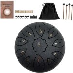 Steel tongue drum handpan standard cl de do 11 notes le noir