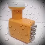 Stlearg - antenne satellite universelle ku, simple, double, faades, 8 sorties, lnb, tanche, gain lev, ...