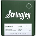 Stringjoy broadways 6s classic light 10 - 46 jeu de cordes pour guitare electrique