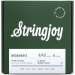 Stringjoy broadways 6s classic super light 9 - 40 jeu de cordes pour guitare electrique