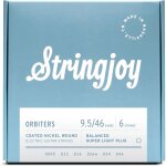Stringjoy orbiters 6s balanced super light plus 9. 5 - 46 jeu de cordes pour guitare electrique