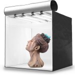 - studio photo hpb - 80xd - boîte a lumière portable avec 4 rampes led inclinables - lightbox 80x80x80cm ... - studio photo hpb - 80xd - boîte a lumière portable avec 4 rampes led inclinables - lightbox 80x80x80cm ...