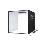 Studio photo pliable avec lampe annulaire portable, bo�te � lumi�re de 25 cm, 6 fonds de 12 couleurs, ...