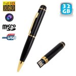 Stylo cam�ra espion full hd 1080p microphone mini appareil photo micro sd 32 go - yonis