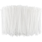 Subzonal - lot de 1000 serre - câbles blancs 150 mm haute performance pour la gestion des câbles résistants ... Subzonal - lot de 1000 serre - câbles blancs 150 mm haute performance pour la gestion des câbles résistants ...