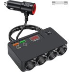Subzonal - 12v / 24v multi prise allume cigare de voiture, qidoe 120w chargeur allume cigare 4 prise ... Subzonal - 12v / 24v multi prise allume cigare de voiture, qidoe 120w chargeur allume cigare 4 prise ...