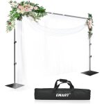 Subzonal - 2, 6x3m systme support de toile de fond photo avec base acier rglable pour photographie, ...