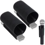 Subzonal - lot de 2 manchons lastiques pour microphone  main pour enregistreur vocal sony, accessoires ...
