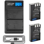Subzonal - 2 x en - el9 en - el9a batterie de rechange et lcd chargeur double compatible avec nikon d40 ...