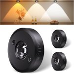 Subzonal - 3er pack lampe spot sans fil avec telecommande, rechargeable led vitrine 3000k / 4000k / 6500k ...