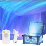Subzonal - aurora projecteur coffre au tr�sor, veilleuse � projection d'aurore, 8 couleurs et niveaux ...