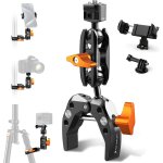 Subzonal - bras magique avec super clamp bras  rotule 360 support avec pince et adaptateur pour appareil ...