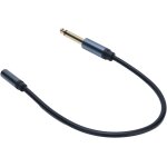 Subzonal - c�ble adaptateur de son st�r�o 6, 35 mm m�le vers 3, 5 mm femelle, portable et flexible pour ...