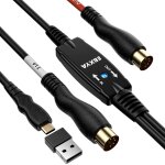 Subzonal - câble type - c midi 5 broches clavier convertisseur entrée / sortie midi de 2 m pour pc / ... Subzonal - câble type - c midi 5 broches clavier convertisseur entrée / sortie midi de 2 m pour pc / ...