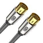 Subzonal - câble midi en nylon tressé à 5 broches compatible avec clavier midi, synthétiseur, multi - ... Subzonal - câble midi en nylon tressé à 5 broches compatible avec clavier midi, synthétiseur, multi - ...
