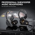 Subzonal - ccz duet bc04 pro in ear monitor, couteurs intra - auriculaires 1ba + 1dd iem couteurs filaires, ...