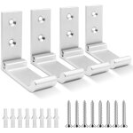 Subzonal - crochets muraux pliables, 4 pices support casque mural, crochets pour manteaux invisibles, ...