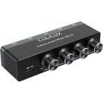 Subzonal - cubilux mlangeur audio 3. 5mm a 4 canaux, mini table de mixage stro ultra silencieuse avec ...