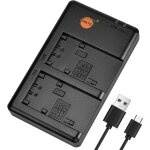 Subzonal - dste fast charging usb dual batterie chargeur compatible pour sony np - fp50 np - fp51 np ...