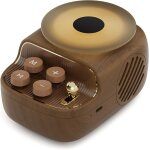 Subzonal - enceinte bluetooth avec veilleuse cadeau femme 3 en 1 mini enceinte bluetooth au look vintage ...