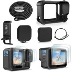 Subzonal - fitstill housse de protection en caoutchouc en silicone noir uniquement pour go pro hero 13 ...