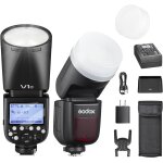 Subzonal - godox godox v1c rundb flash pour appareil photo 76w speedlite professionnel flash 1 / 8000 ...